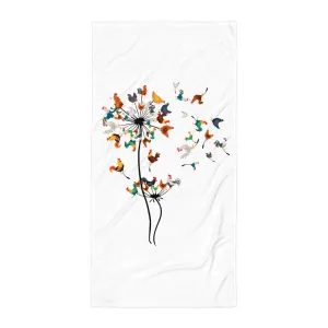 Chicken Dandelion Towel