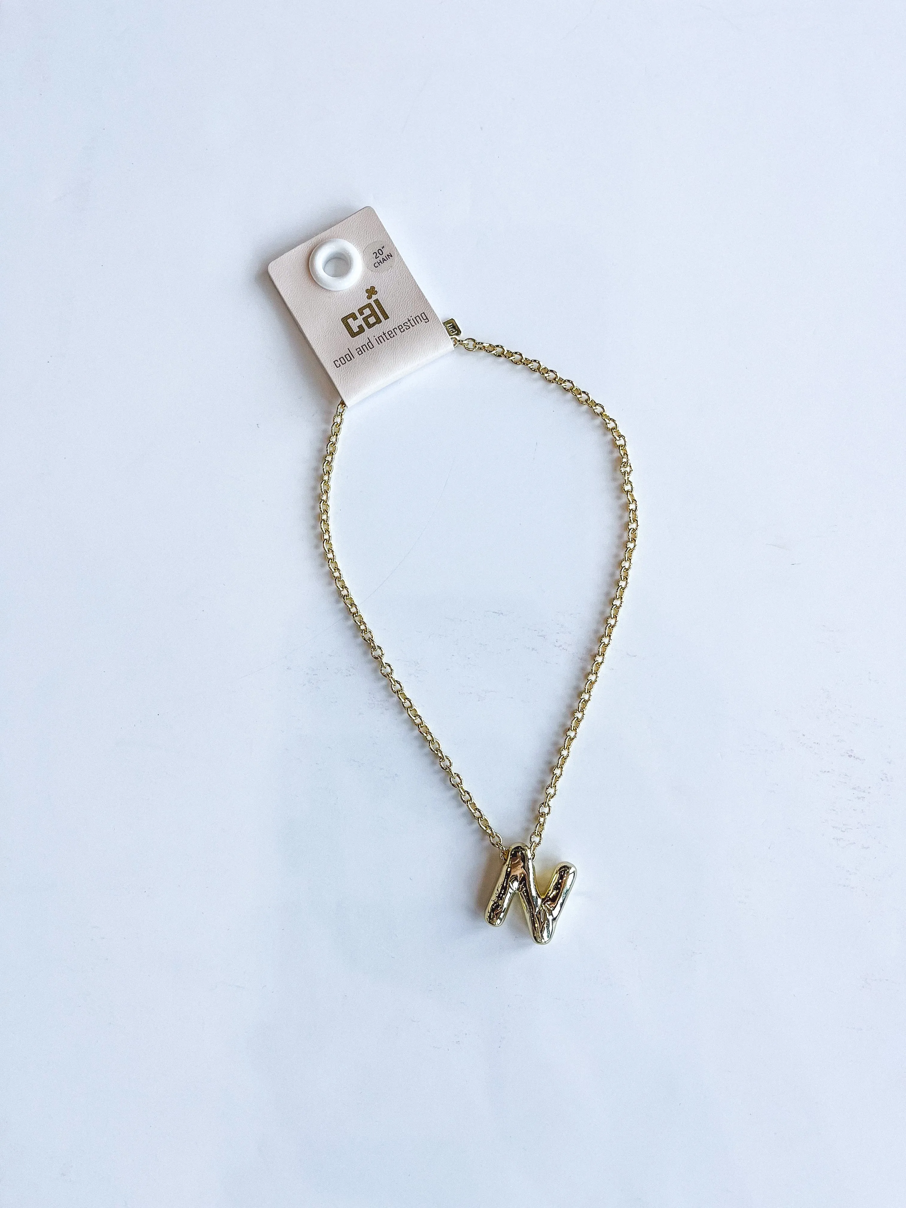 Chunky Bold Initial Necklace