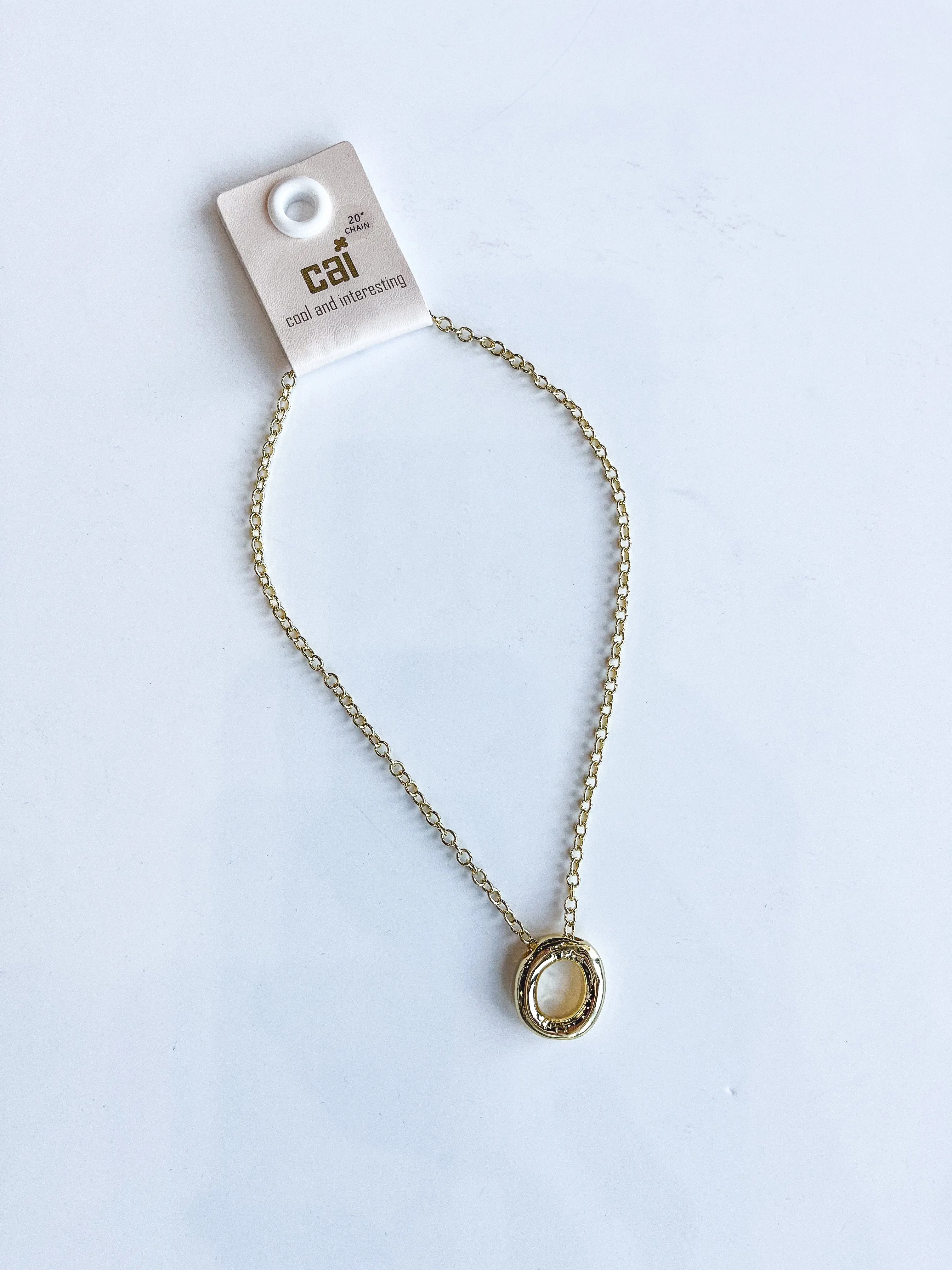Chunky Bold Initial Necklace