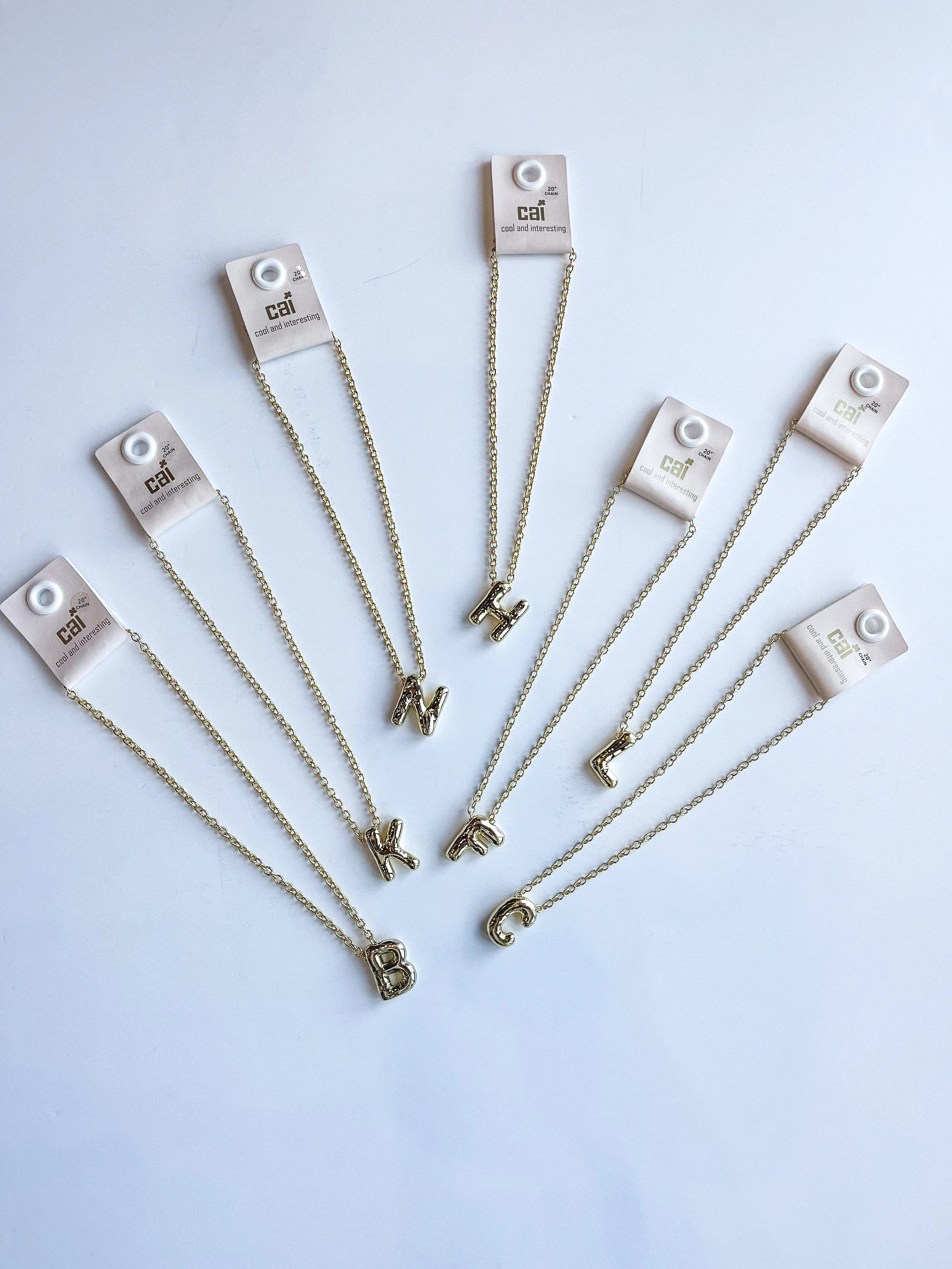 Chunky Bold Initial Necklace