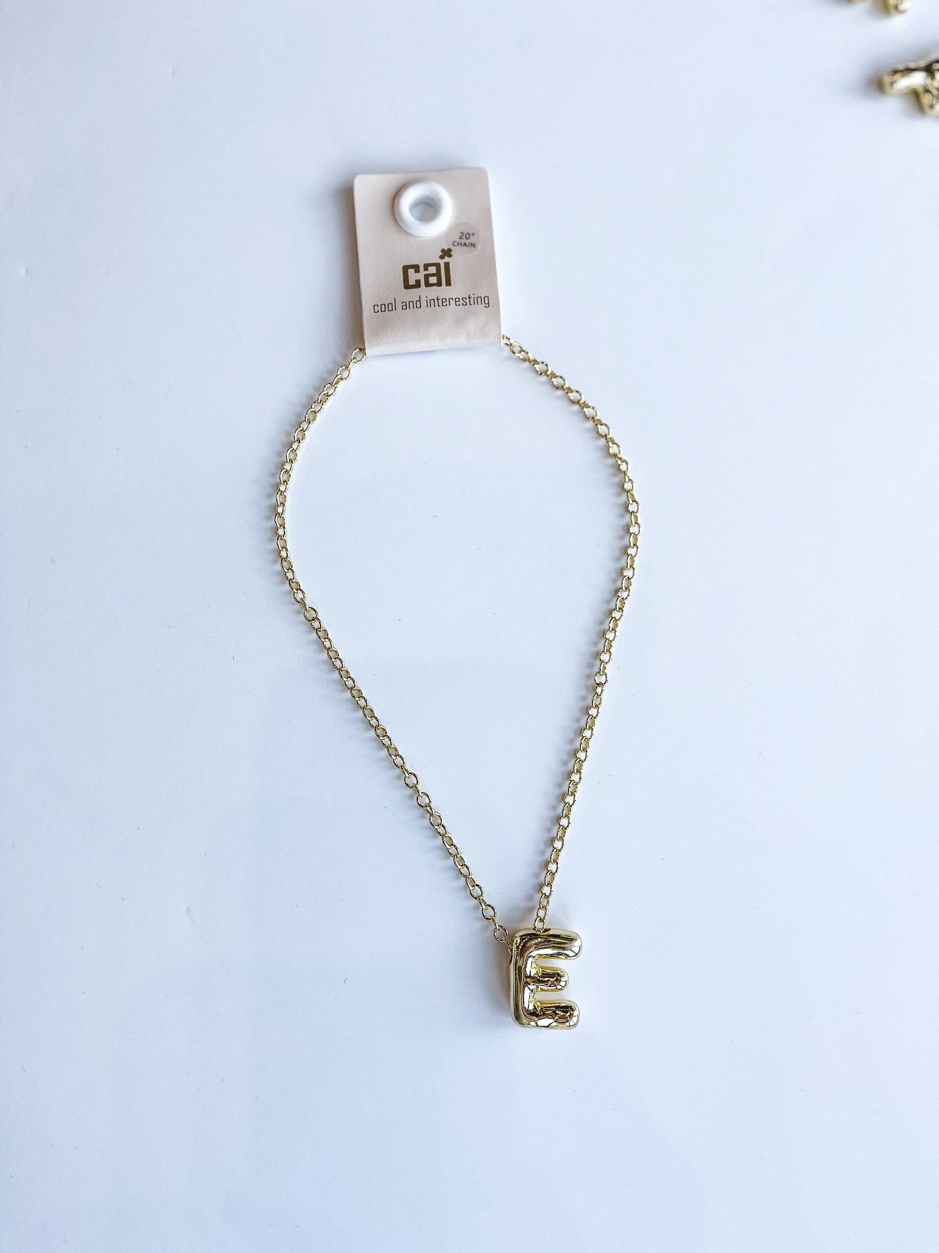 Chunky Bold Initial Necklace