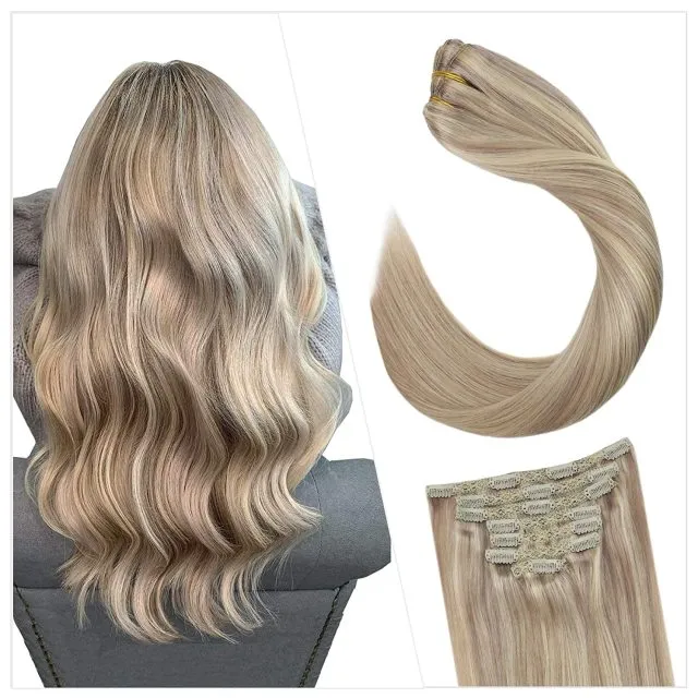 Clip in Human Hair Extensions Full Head 100g | 7 Pieces 100g/7Pcs Set
