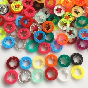 Conectores Flores Amapola o Cayena - Flower cayenne Hawaiian Hibiscus / 15 Pieces, 20mm