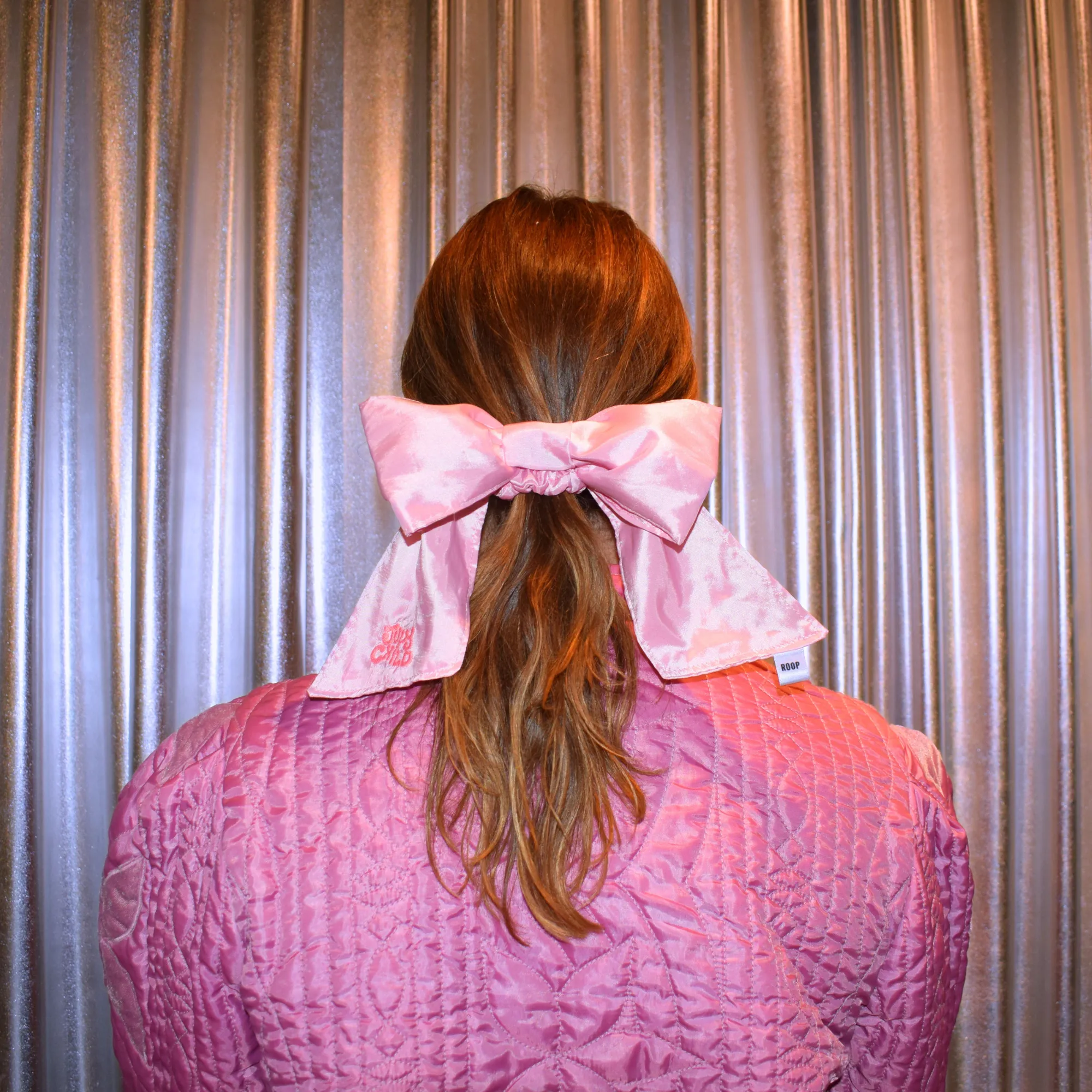 Cosmic Pink July Child x Roop Bow Scrunchie