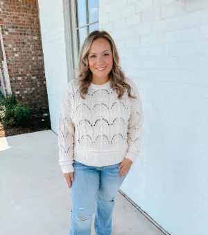 Cream Pearl Sweater