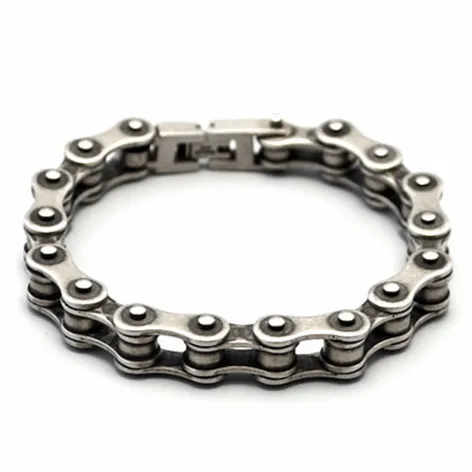 Cycolinks 10mm Retro Rustic Silver Bike Chain Bracelet