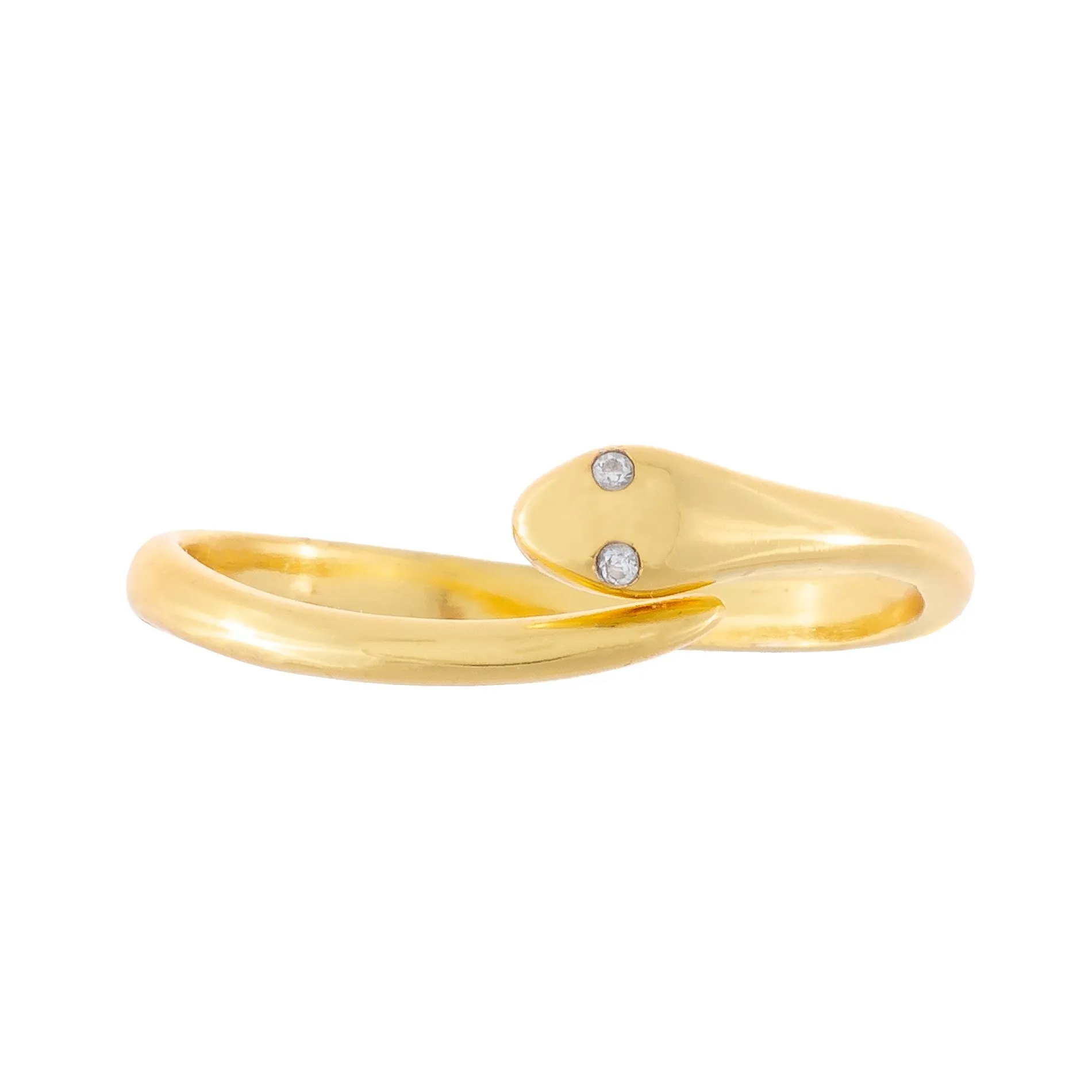 CZ Snake Ring