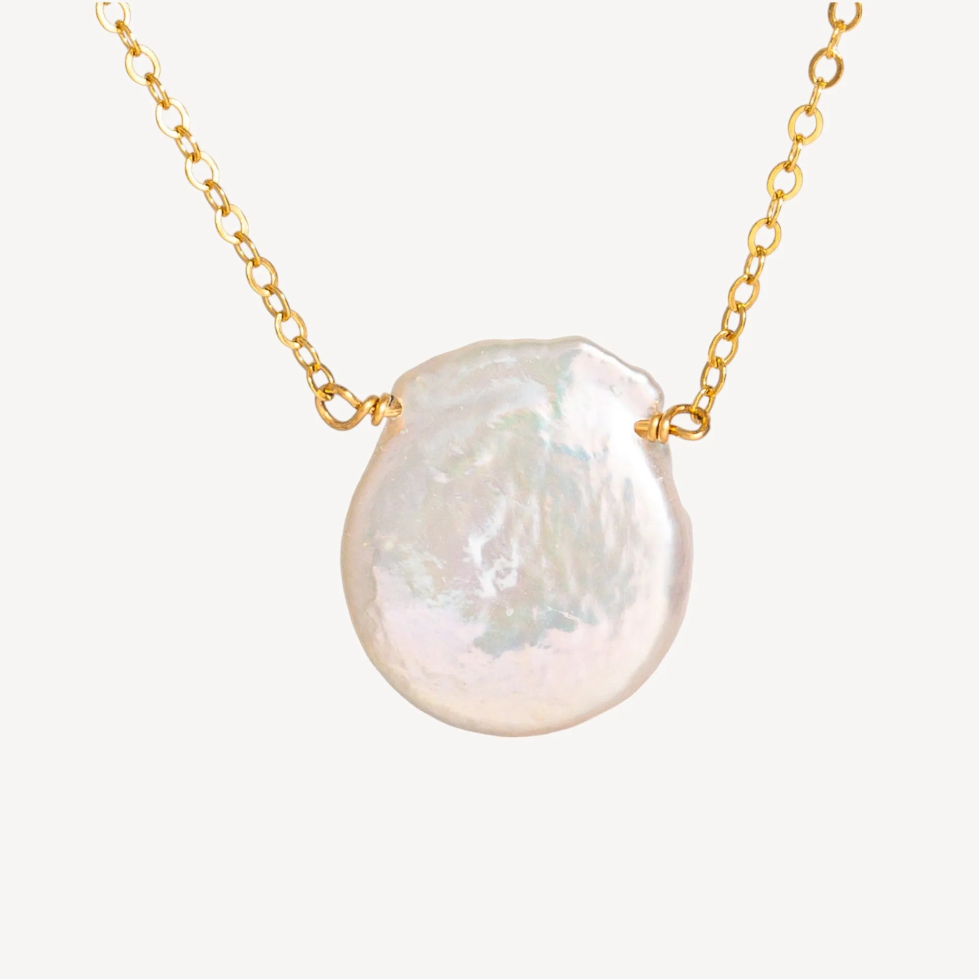 Dainty Freshwater Pearl Pendant Necklace