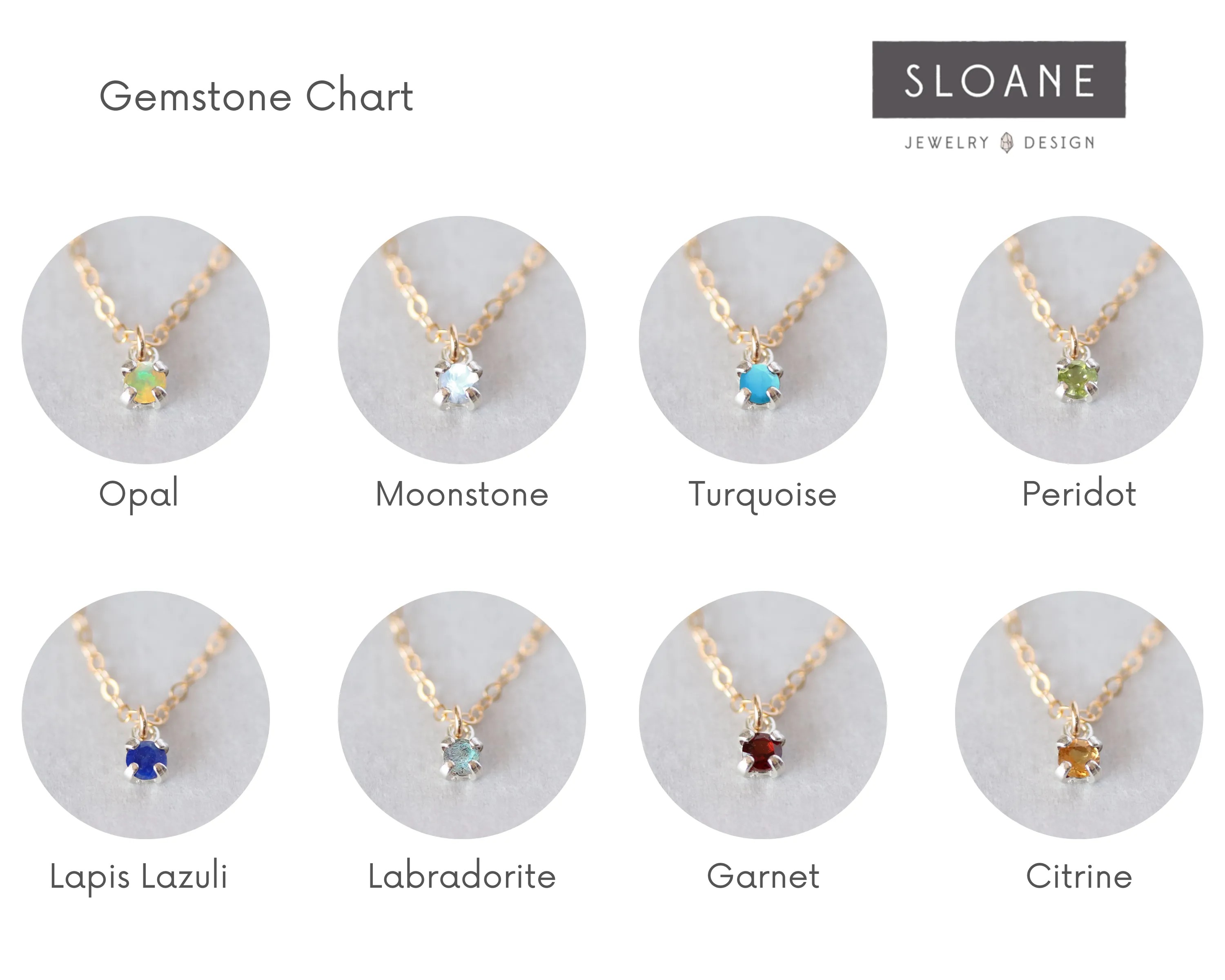 Dainty Gem Necklace
