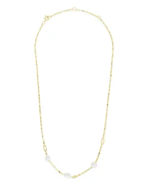 Dainty Pearl Chain Necklace