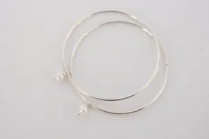 Dainty Sterling Silver Hoops