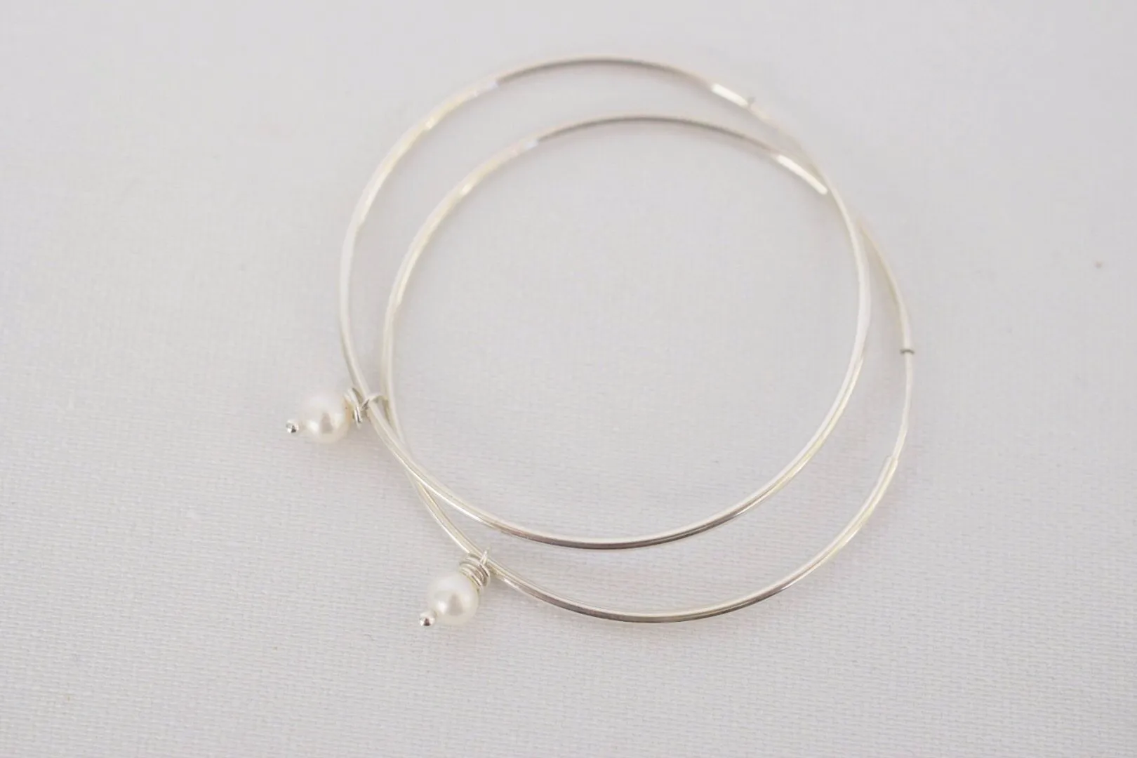 Dainty Sterling Silver Hoops