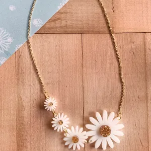 Daisy Flower Connectors two layers / 8 Pieces, 4 sizes, 15 to 43mm