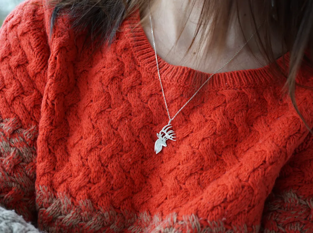 Deer necklace