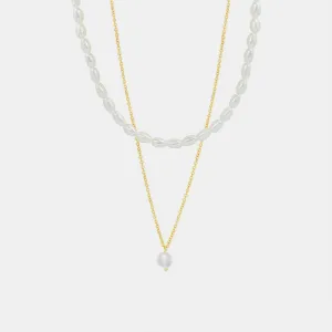 Double-Layered Freshwater Pearl Necklace