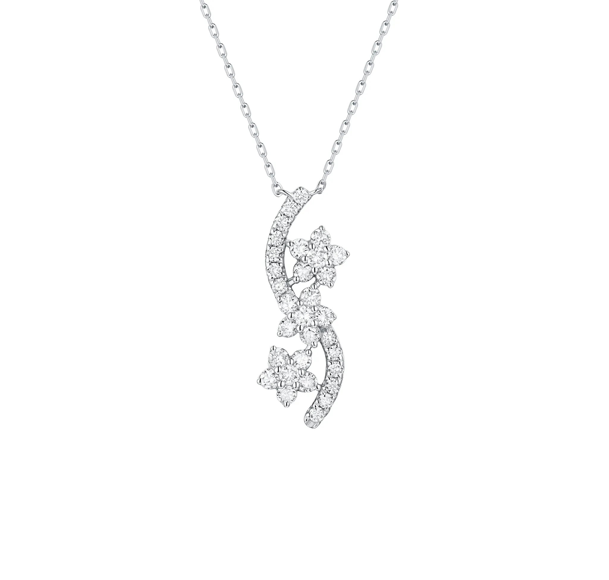 Drizzle 0.49ct Lab Grown Diamond Necklace <br> NL-00342WHT