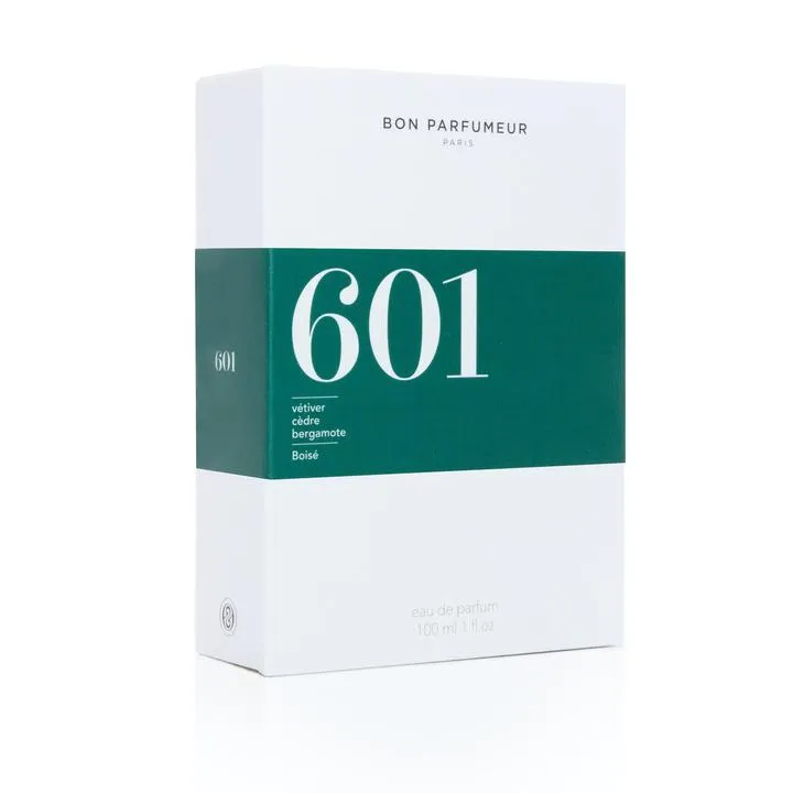 Eau de parfum 601: Vetiver/Cedar/Bergamot
