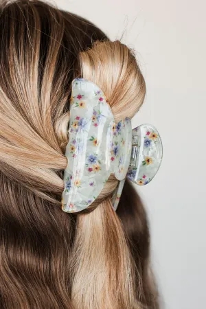Effortlessly Beautiful Floral Hair Clip- Ivory