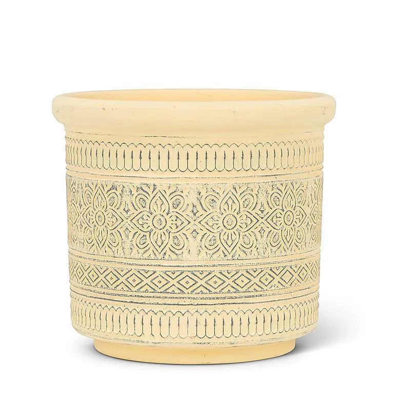 Embossed Band Planter-5"H