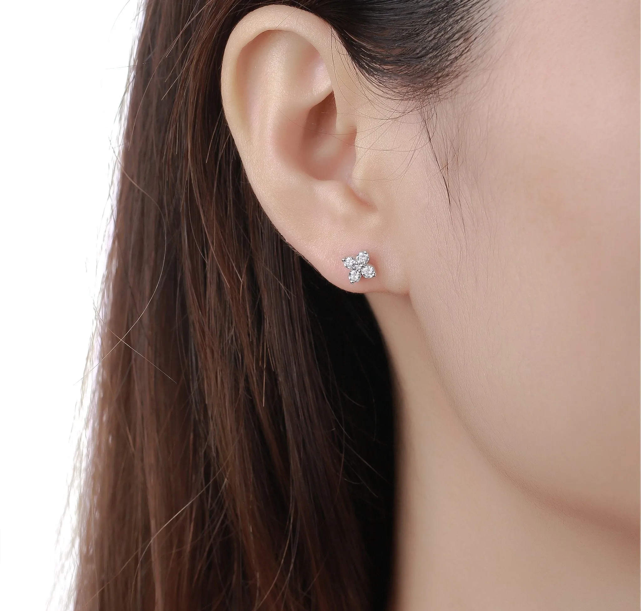 Essentials 0.43ct Petite Earrings <br> E-00407WHT
