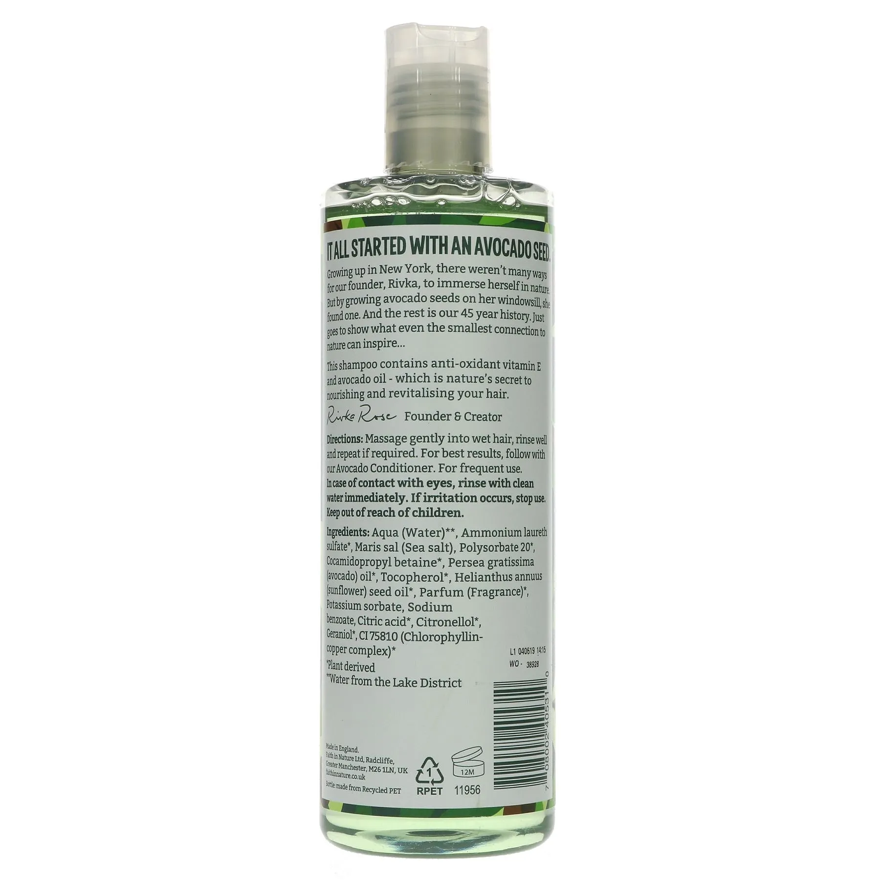 Faith In Nature | Faith In Nature Avocado Shampoo | 400ml