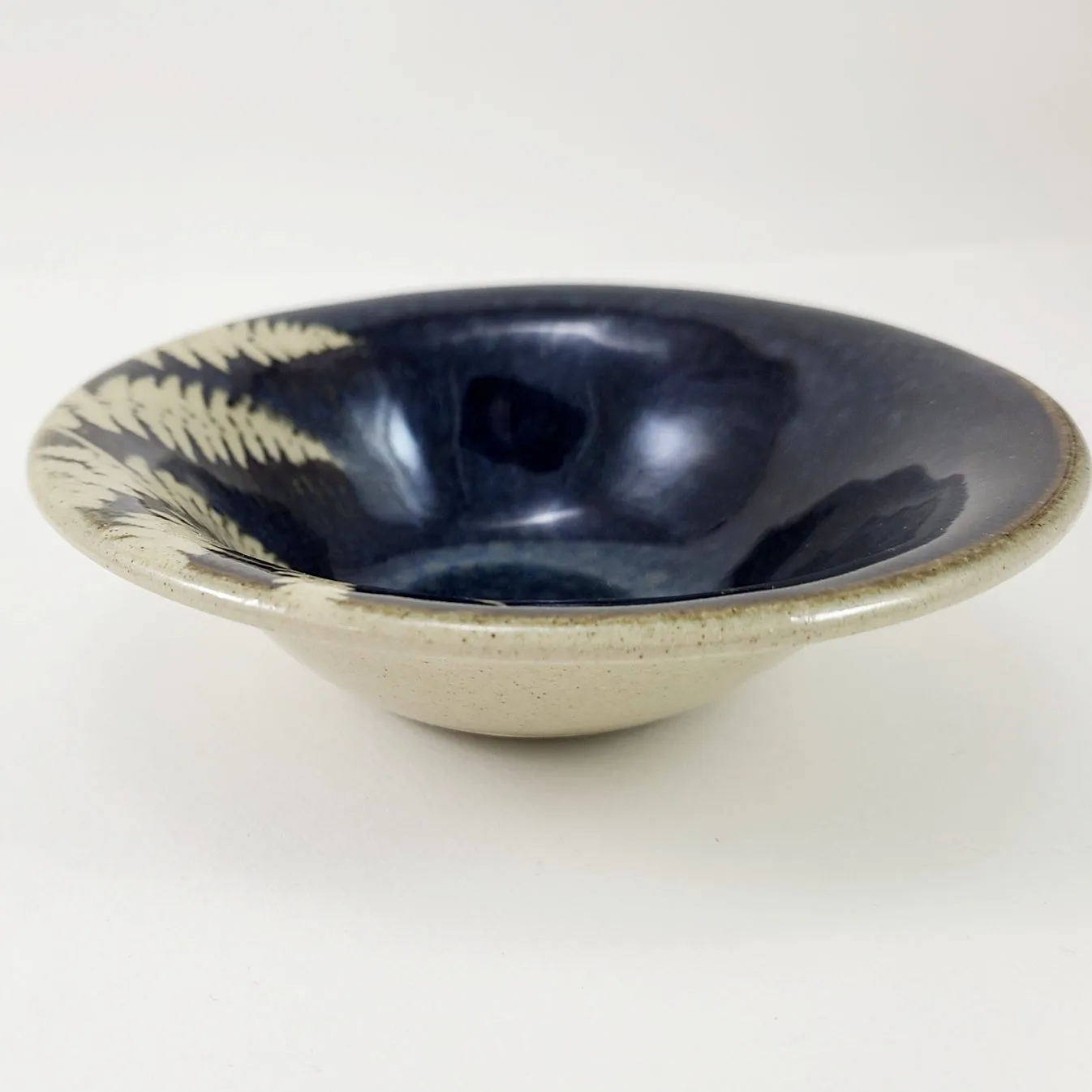 Fern Dark Small Bowl by Kaleidoscope Pottery