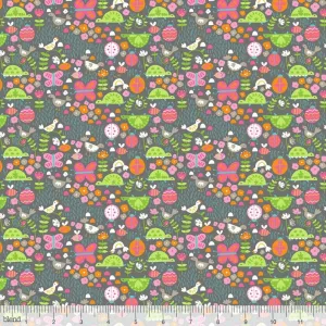 Flitter Flutter Grey, Flutter & Float Collection by Ana Davis for Blend Fabrics