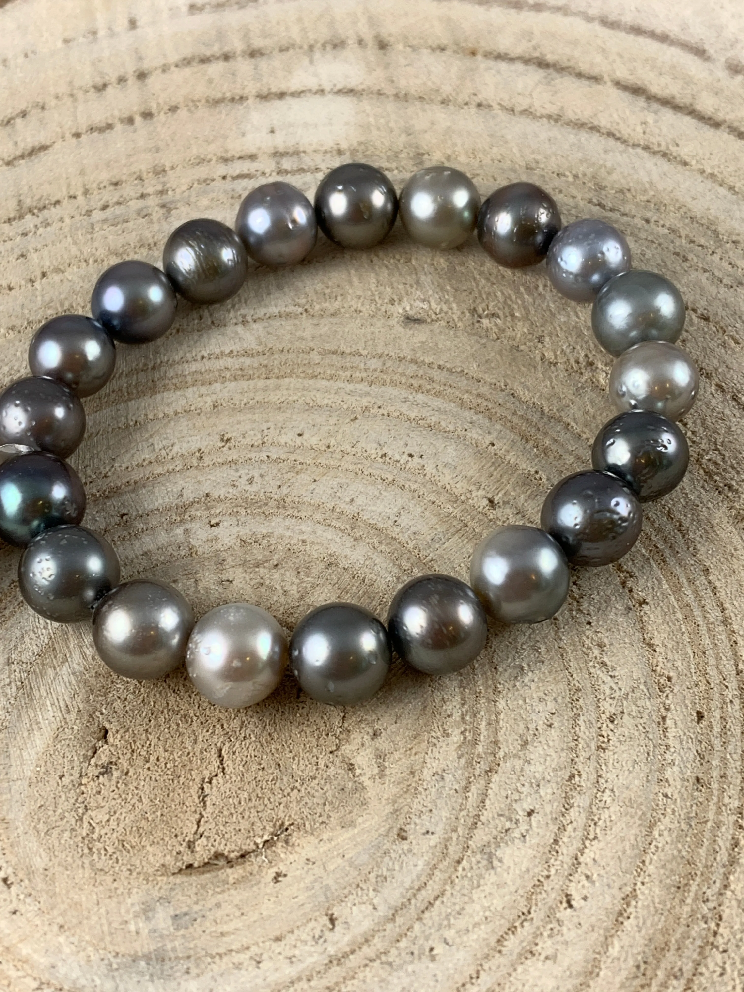 Floating pearl necklace, tahitian pearl necklace, floating pearl necklace, Tahitian pearl jewelry