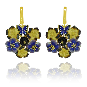 Flower and Butterfly Earrings