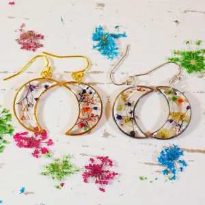 Flower Moon dangle Earrings