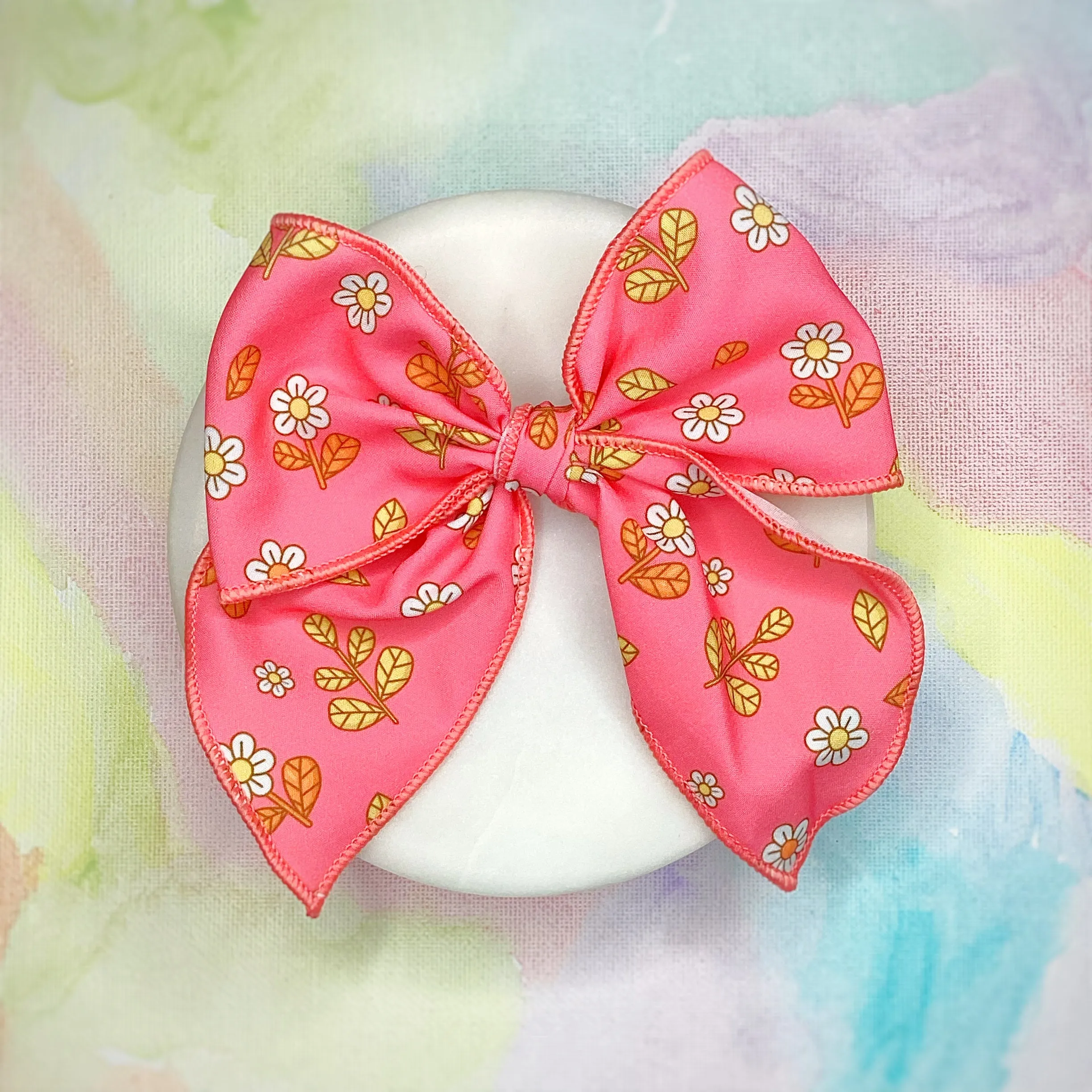Flower Power Bow Strip and Scrunchie Collection