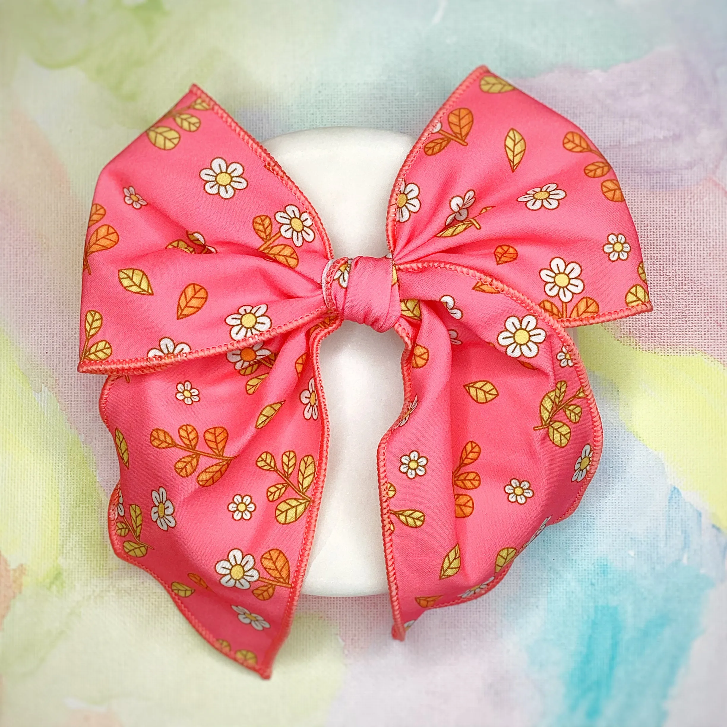 Flower Power Bow Strip and Scrunchie Collection