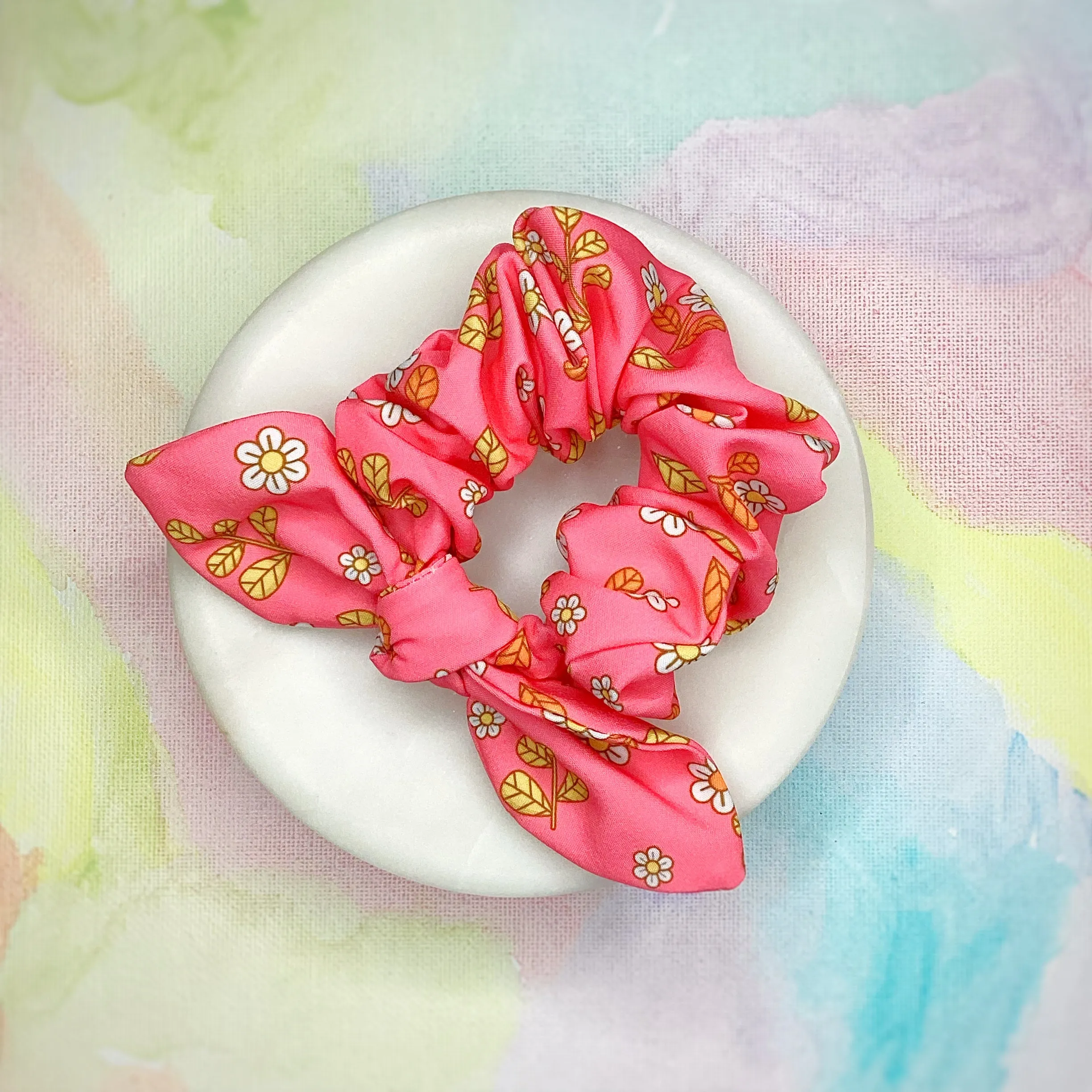 Flower Power Bow Strip and Scrunchie Collection