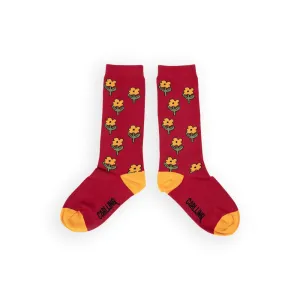 Flowers Knee Socks