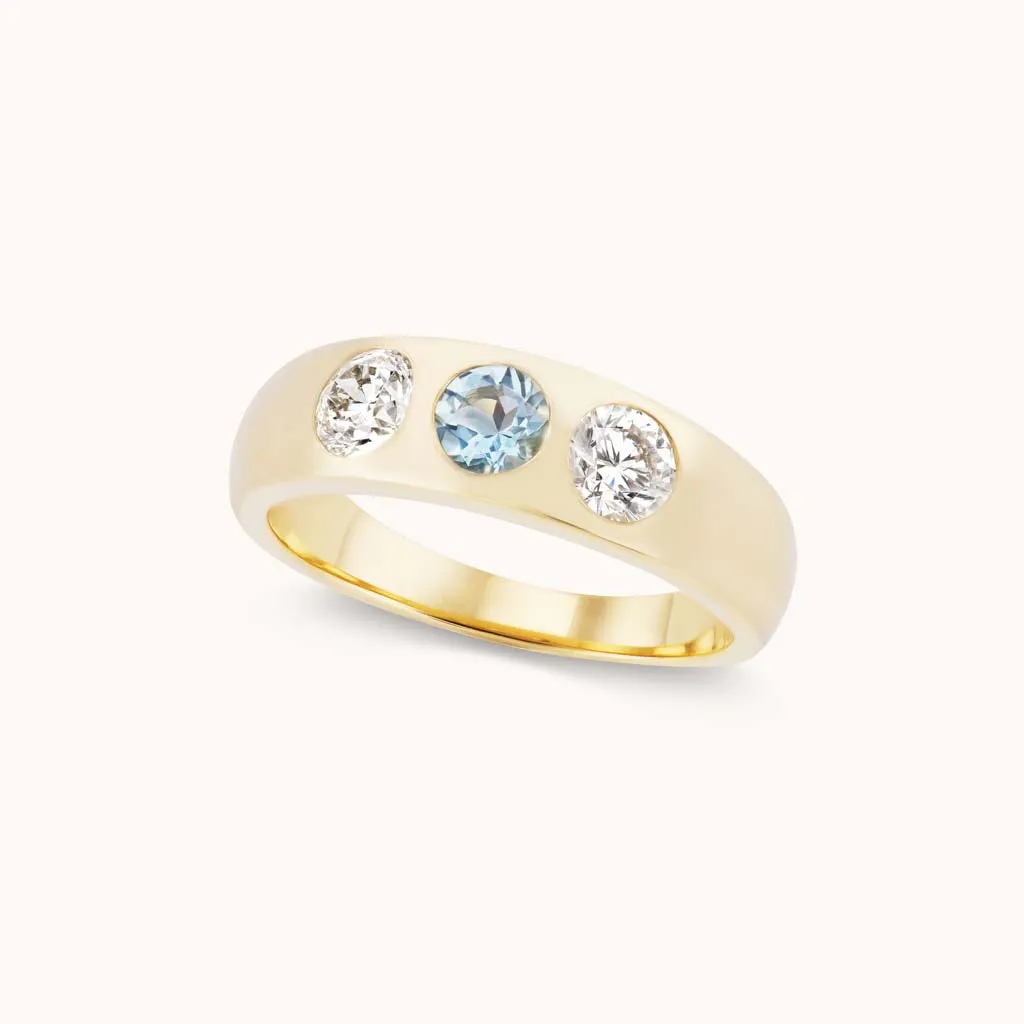 Gemma Ring Aqua