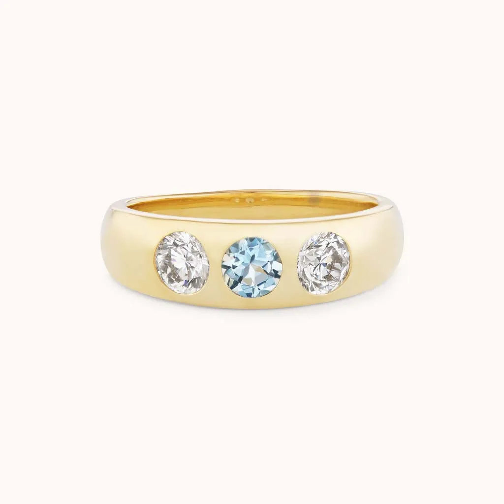 Gemma Ring Aqua