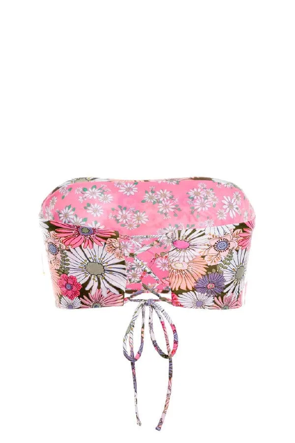 Georgina Handcrafted Bikini Top- Java Drop