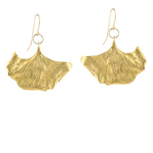 Ginkgo Drop Earrings