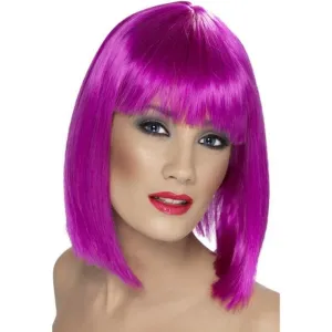 Glam Wig - Neon Purple, Short