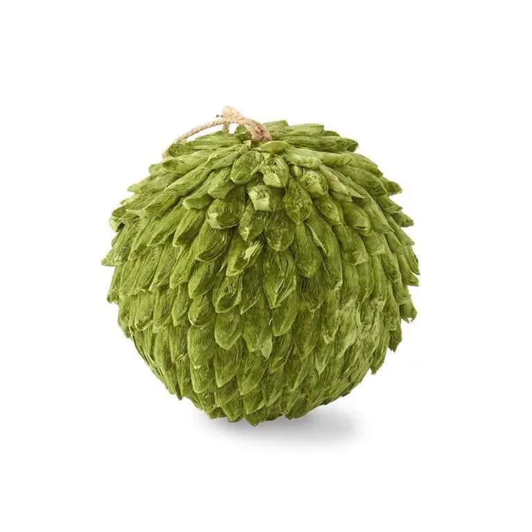 Green Petal Leaf Ball Ornament