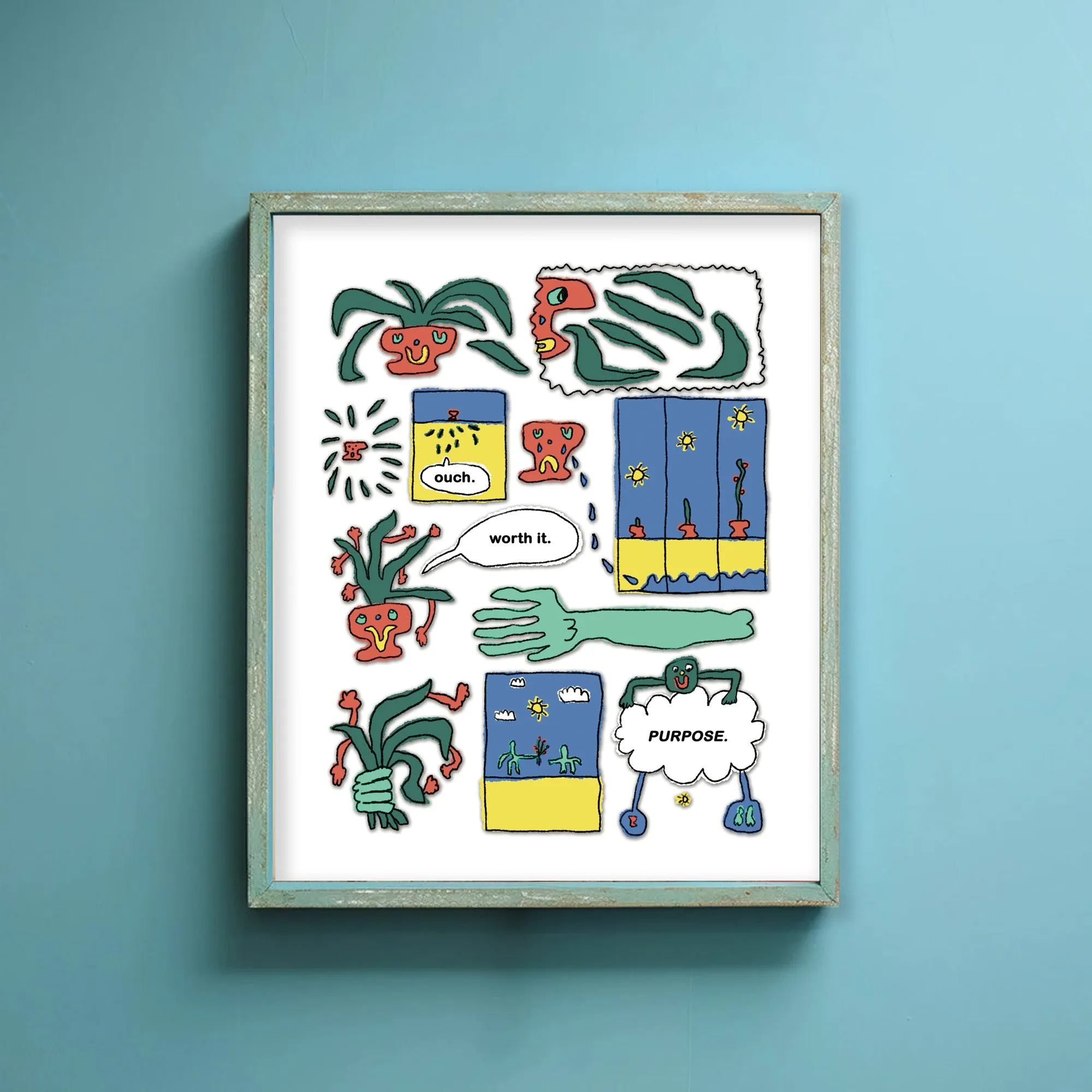 Grow or GO | A plant story 8x10 Art Print