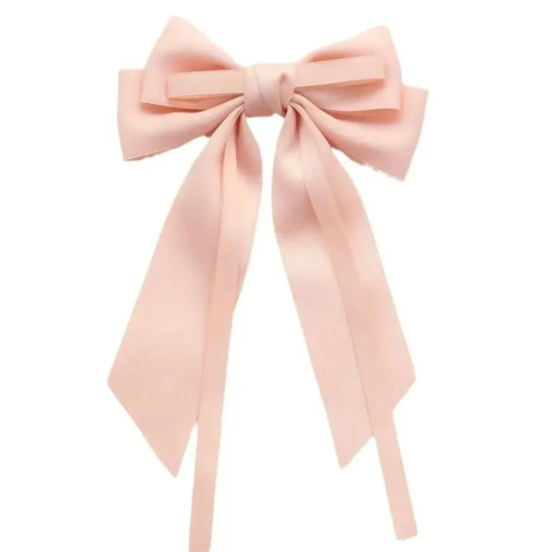 Hair Bow in Peach