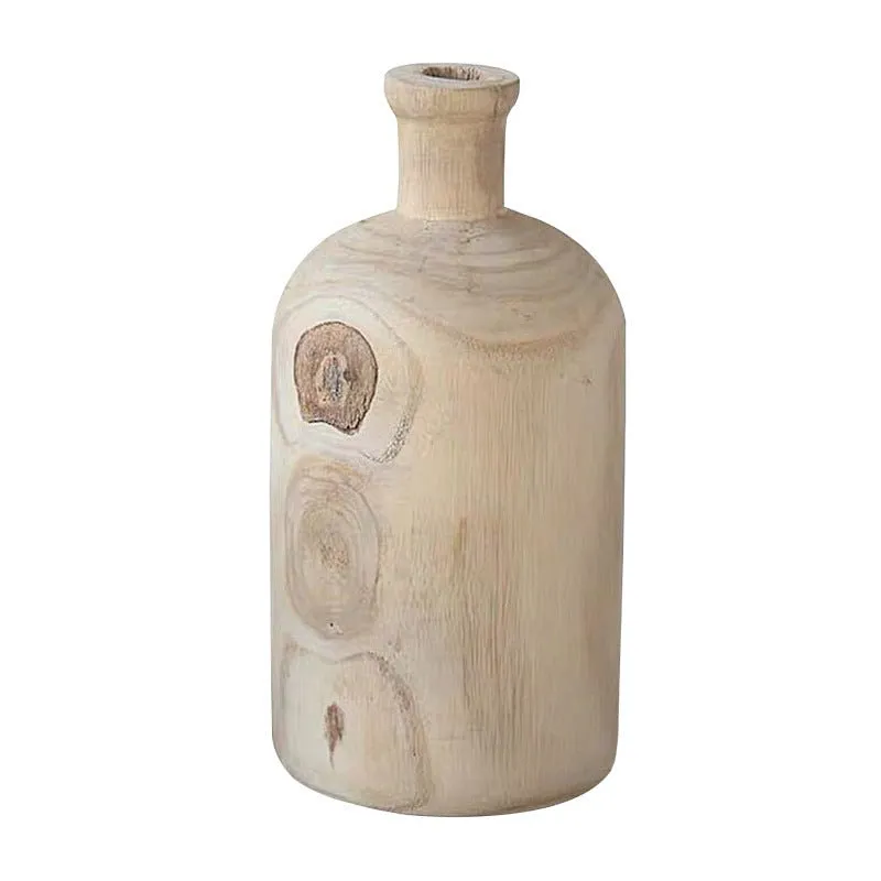 Handcrafted Wooden Vase - Perfect for Zen Living Rooms