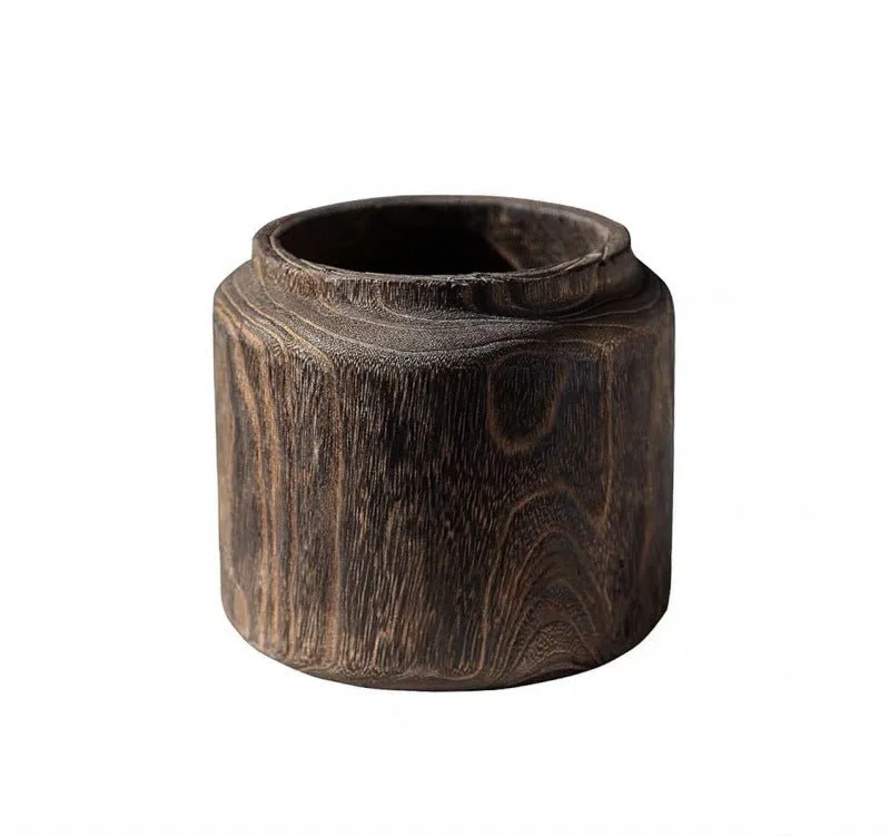 Handcrafted Wooden Vase - Perfect for Zen Living Rooms
