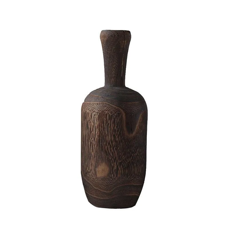 Handcrafted Wooden Vase - Perfect for Zen Living Rooms