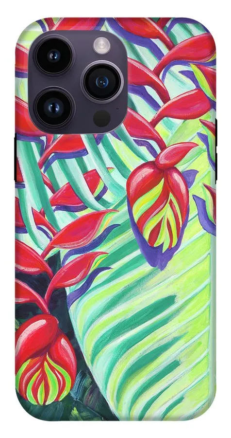 Heliconia Weave - Phone Case
