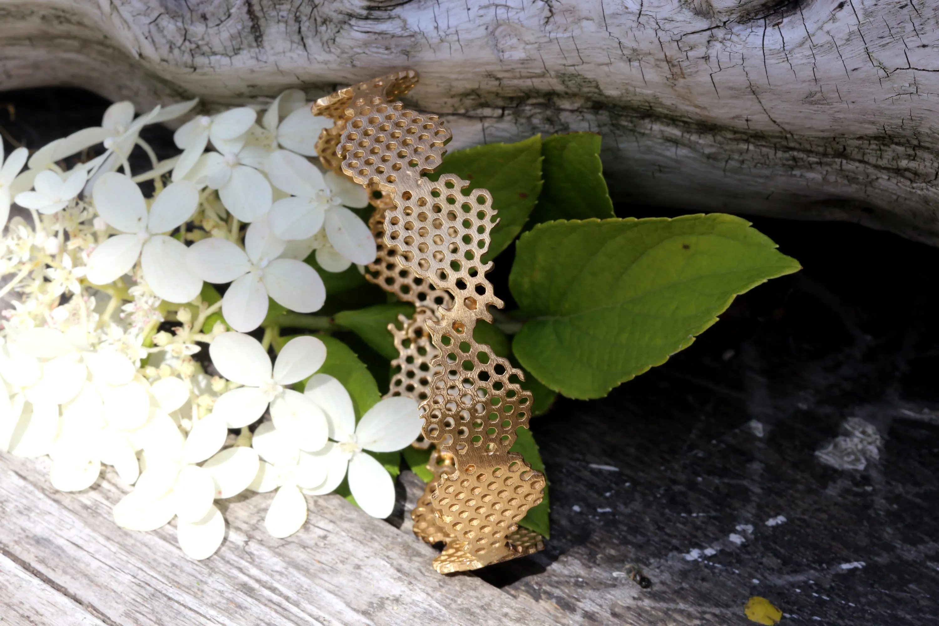 Honeycomb Bracelet Gold