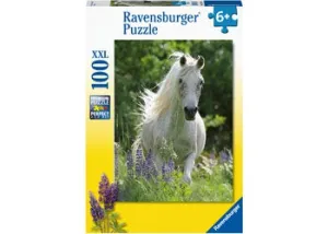 Horse in Flowers Puzzle - 100 piece