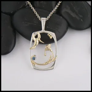 Hummingbird Dewdrop Pendant