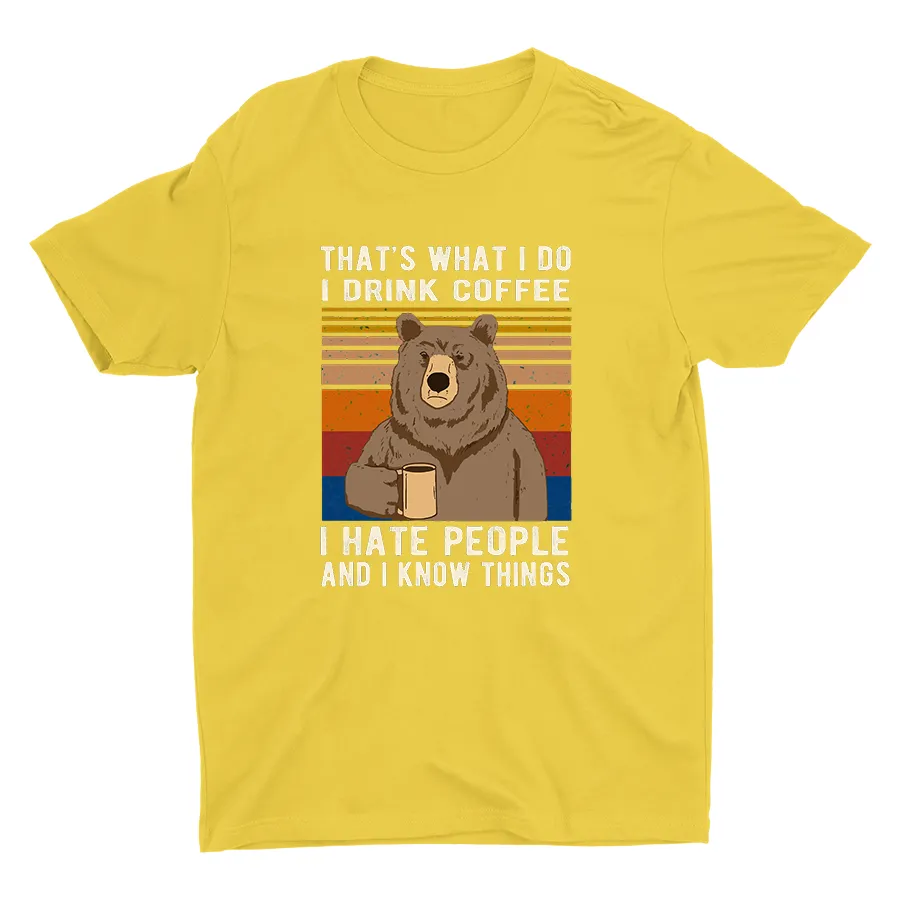 I Drink Coffee Printed T-shirt